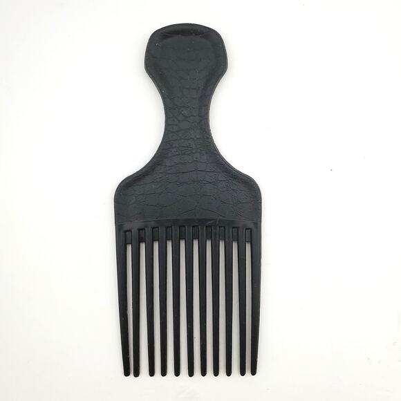 Vtg Goody Hair Pick Black Crocodile Textured 6.5” Lift & Volume Pre-Owned - Picture 6 of 7